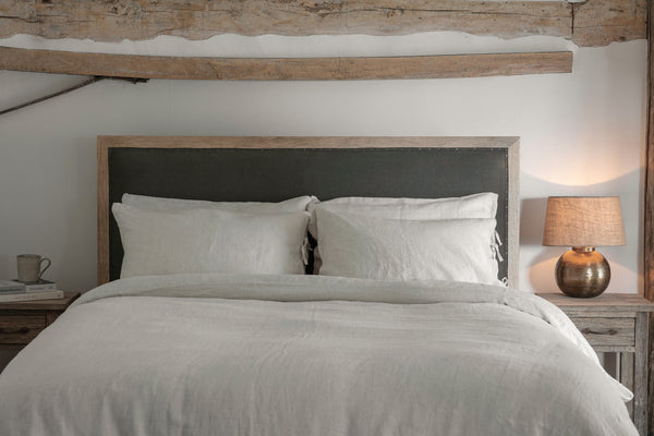 Anesha Upholstered Linen Headboard - Olive Green