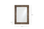 Bahula Decorative Outdoor Mirror - Rust