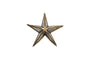 Bakara Star Tree Topper - Antique Brass