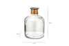 Chara Hammered Bottle - Lines - Small