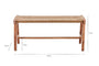 Amhara Acacia & Jute Woven Bench
