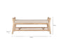 Avanthi Upholstered Sleigh Bench - Natural