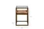 Luzon Iron & Mango Wood Display Side Table - Brass