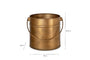Mosat Iron Fireside Bucket - Antique Brass