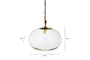 Otoro Recycled Glass Pendant - Clear - Small Round