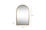 Murwara Full Length Arched Mirror - Antique Brass