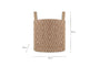 Renu Jute Basket - Rust & Natural