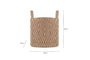 Renu Jute Basket - Rust & Natural