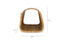 Sadra Rattan Log Basket - Natural