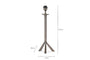Sahhil Metal Tripod Floor Lamp - Antique Bronze