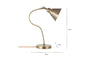 Damba Desk Lamp - Antique Brass-Trade nkuku