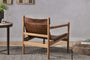 Dalibar Leather Lounger - Tan