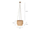 Darat Mango Wood & Jute Pendant - Natural
