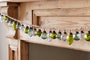 Ekiti Bauble Garland - Mixed Green & Clear