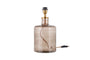 Edina Recycled Glass Table Lamp - Smoke Brown - Small
