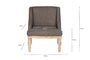 Elbu Deconstructed Jacquard Weave Armchair - Charcoal