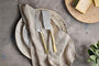 Ena Cheese Knife Set - Brushed Gold (Set of 2)