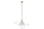 Inayah Recycled Glass Pendant - Clear-Trade nkuku