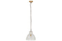 Inayah Recycled Glass Pendant - Clear-Trade nkuku