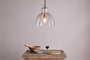 Inayah Recycled Glass Pendant - Clear-Trade nkuku