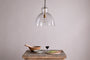 Inayah Recycled Glass Pendant - Clear-Trade nkuku