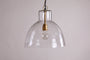 Inayah Recycled Glass Pendant - Clear-Trade nkuku