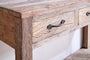 Ibo Reclaimed Wood 3 Drawer Console Table - Natural