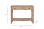 Ibo Reclaimed Wood 3 Drawer Console Table - Natural