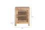 Ibo Reclaimed Wooden Slatted Cabinet – Natural - Small
