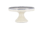 Indigo Drop Ceramic Stand - Cream & Indigo