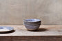 Indigo Drop Cereal Bowl - Cream & Indigo