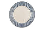 Indigo Drop Dinnerware Set - Cream & Indigo (Set of 12)