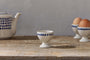 Indigo Drop Egg Cups - Cream & Indigo (Set of 2)