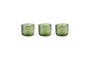 Irda Glass Small Tealight - Dark Emerald - Small (Set of 3)