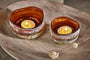 Janka Tealight Holders - Dark Amber (Set of 2)