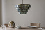 Kagitha Recycled Glass Chandelier - Green