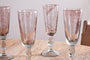 Llanera Champagne Glass - Plum - (Set of 4)-Trade nkuku