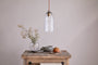 Lumina Recycled Glass Pendant - Clear-Trade nkuku