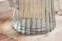 Minati Ribbed Glass Jug - Clear