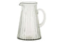 Minati Ribbed Glass Jug - Clear