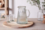 Minati Ribbed Glass Jug - Clear