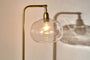Mulia Recycled Glass Floor Lamp - Antique Brass