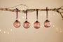 Nishan Pinched Baubles - Copper (Set of 4)