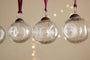 Nishan Pinched Baubles - Clear (Set of 4)