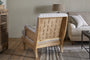Abe Deconstructed Linen Armchair - Stripe - Natural
