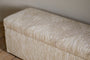 Aranya Cotton & Jute Upholstered Storage Bench - Natural