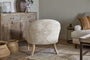 Aranya Cotton & Jute Occasional Chair - Natural