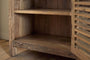 Ibo Reclaimed Wood Slatted Low Cabinet - Natural