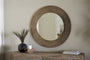 Moto Round Mirror - Antique Brass