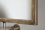 Visala Swivel Wall Mirror - Antique Brass